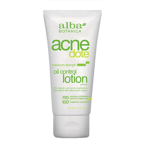 Alba Botanica Natural Acnedote Maximum Strength Oil Control Body Lotion - 2 Oz